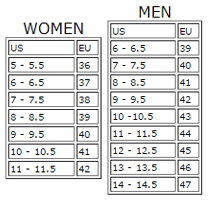 womens size 9 in european size